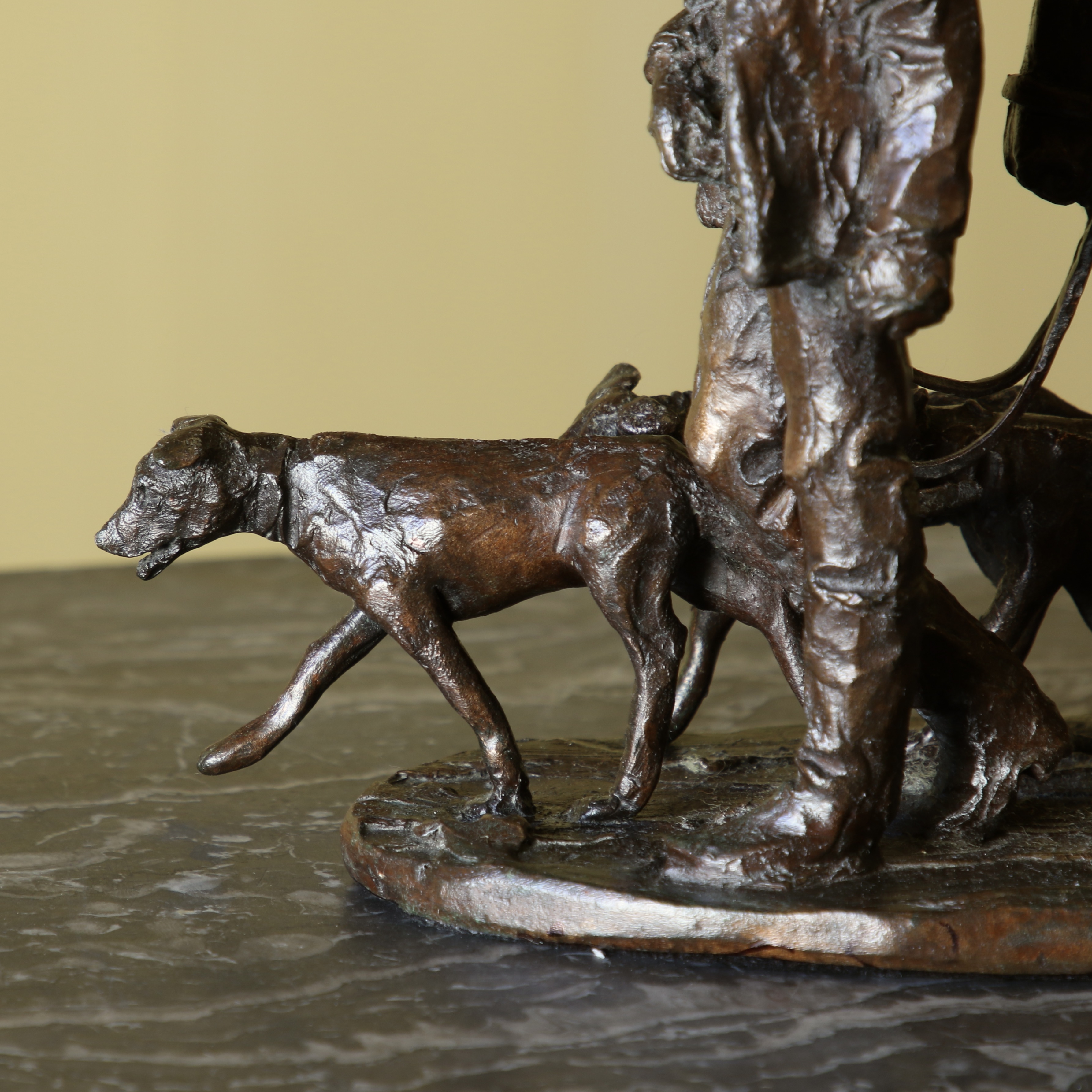 Bronze Farmer and Horse